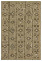 Earth - 2'7" X 7'3" Indoor, Outdoor Area Rug - Jute / Black