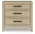 Calmoro - Three Drawer Night Stand - Gray