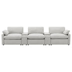 Collins 5-Piece Power Reclining Home Theater Seating Grey