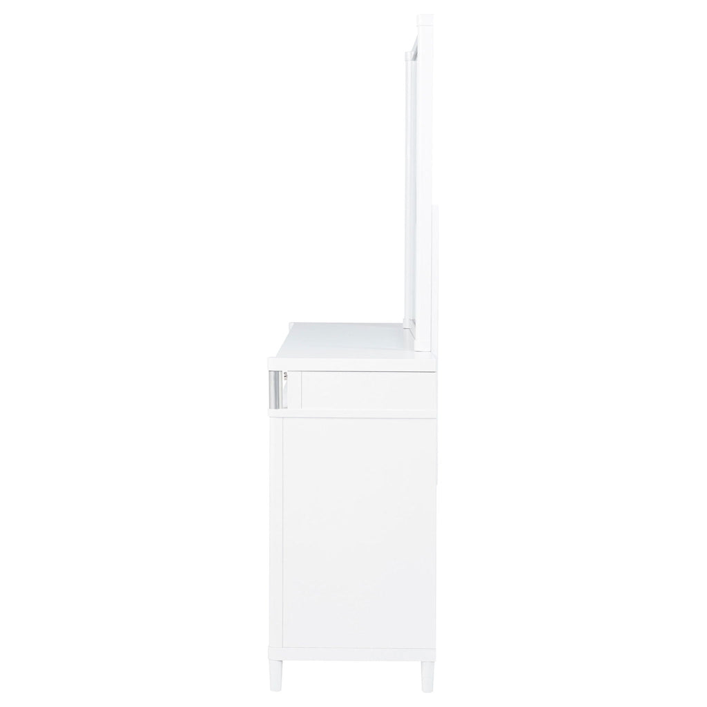 Gracemont 8-drawer Bedroom Dresser with Mirror White