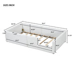 Platform Bed With Guardrail And Charging Station
