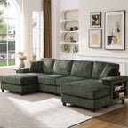 U-Shaped Convertible Sofa, 4 Seater Large Living Room Lounge