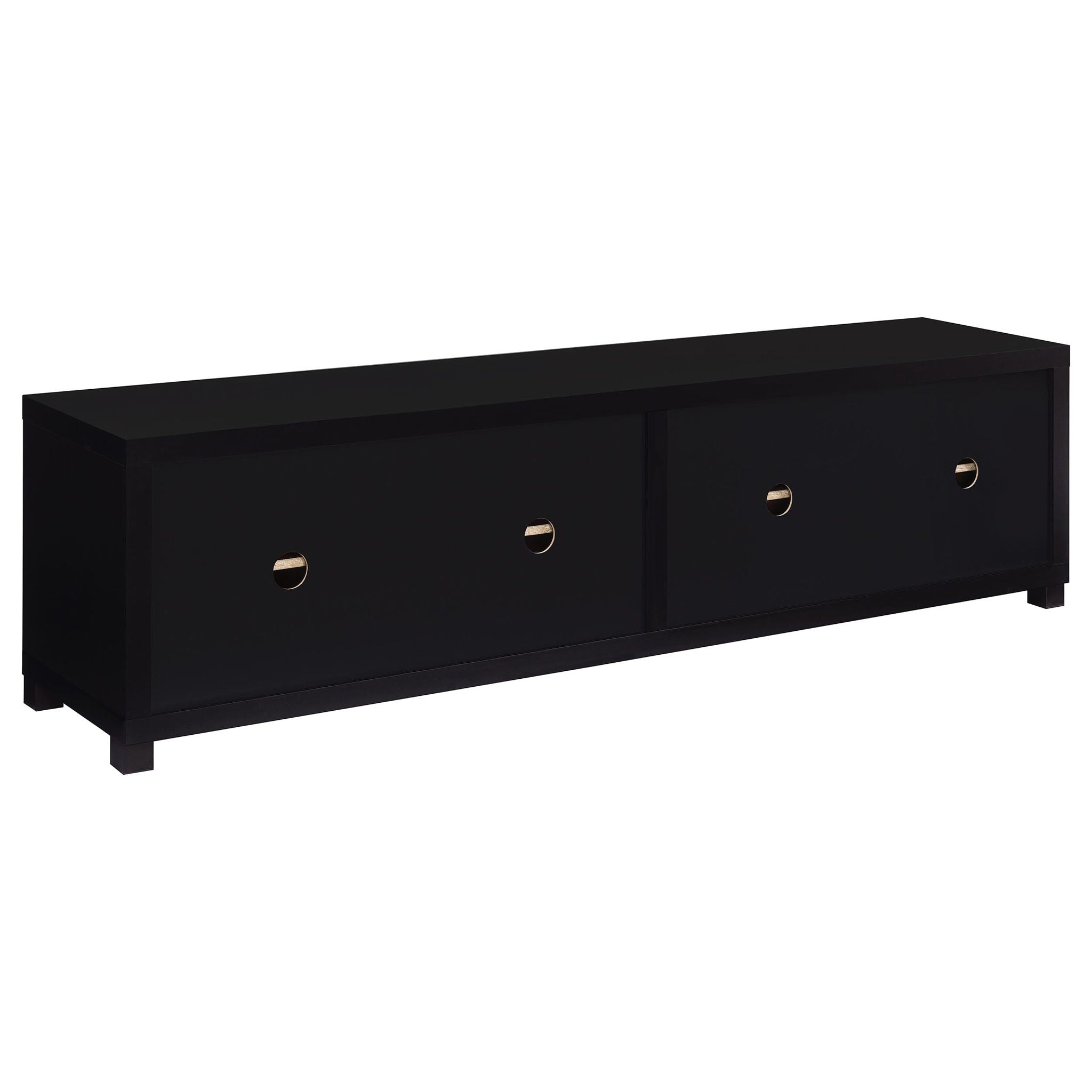 Sachin 4-door Engineered Wood 79-inch TV Stand Black