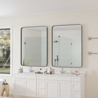 Wall Mirror Rectangular Mirror Metal Framed Mirror Vanity Mirror Dressing Mirror, For Bathroom, Living Room, Bedroom