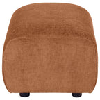 Burnett Chenille Upholstered Ottoman Burnt Orange