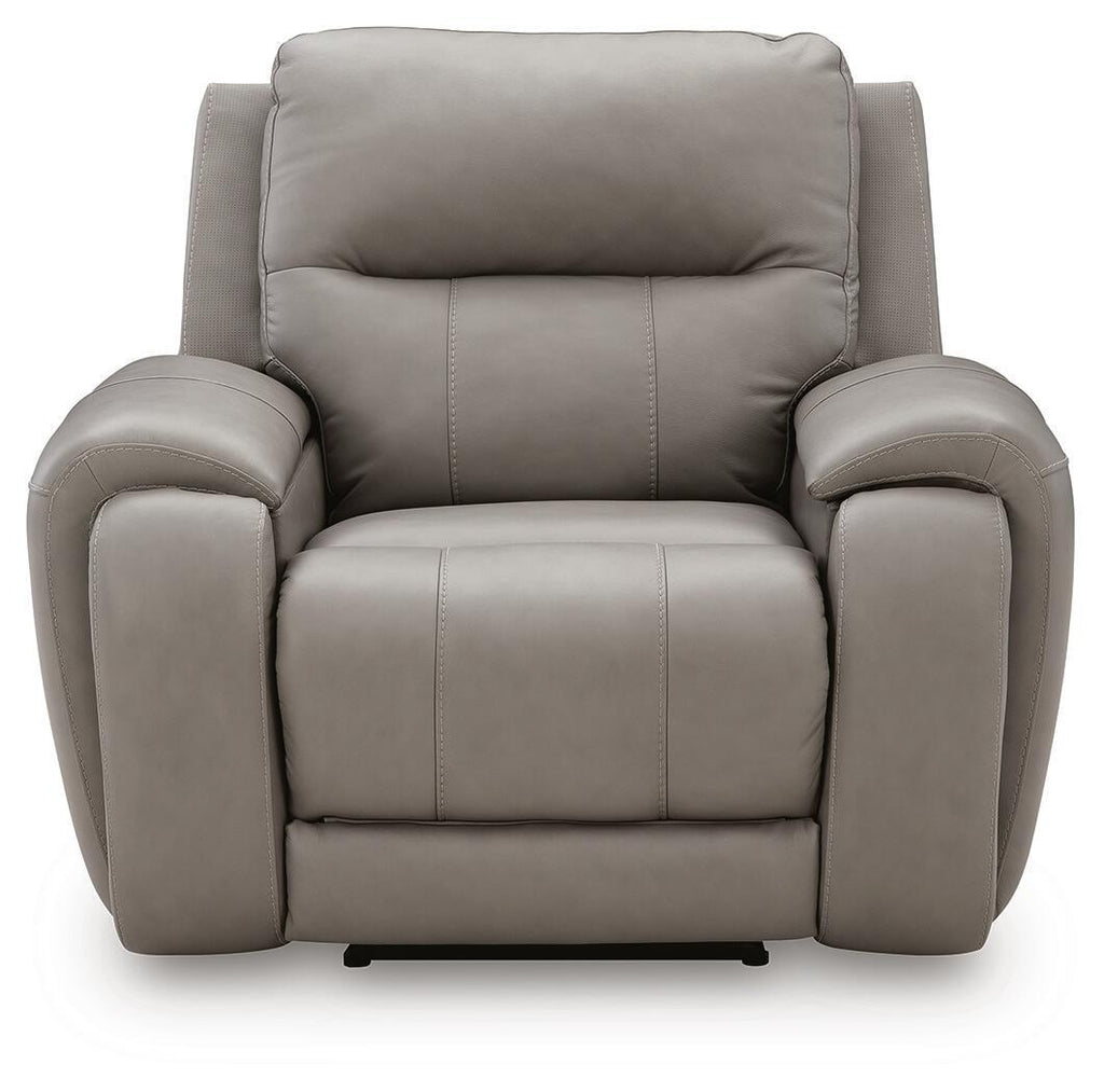 Real Moments - Power Recliner With Audio Seating - Ash