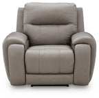 Real Moments - Power Recliner With Audio Seating - Ash