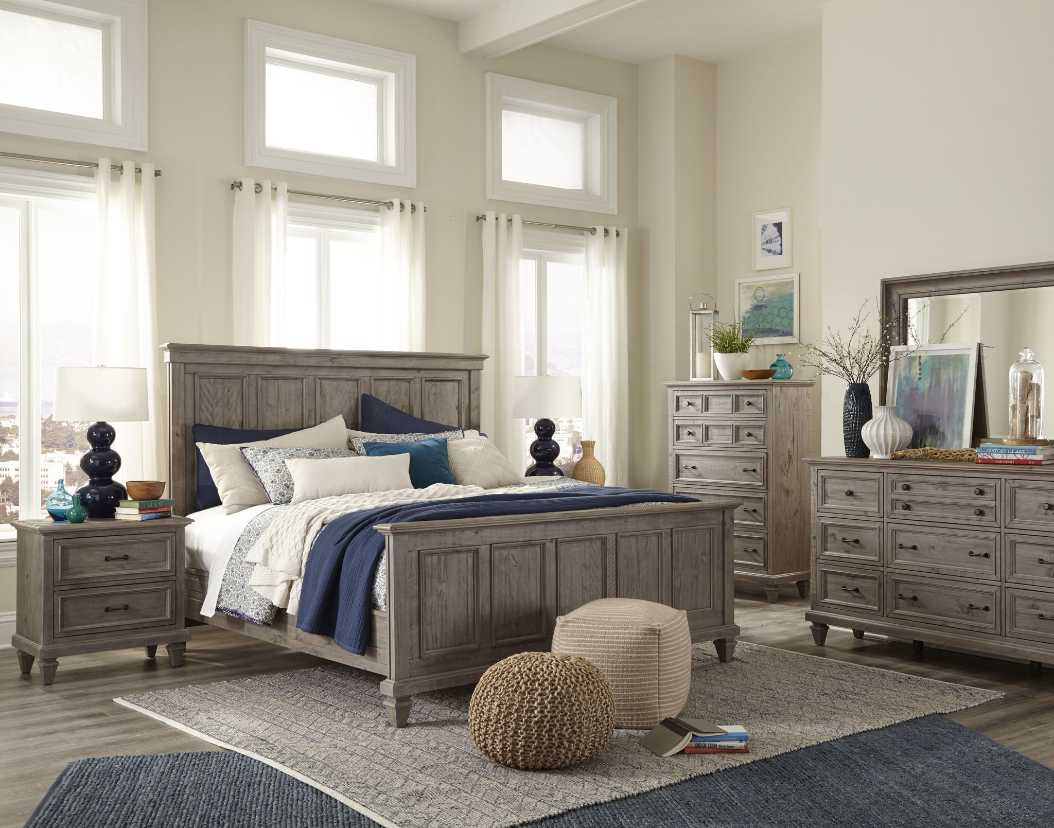 Lancaster - Drawer Nightstand - Dovetail Gray