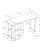Computer Desk, Home Office, Left, Right Set-Up, Storage Shelves, Work, Laptop, Contemporary, Modern