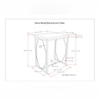 Selma - Handcrafted Metal And Wood Accent Table