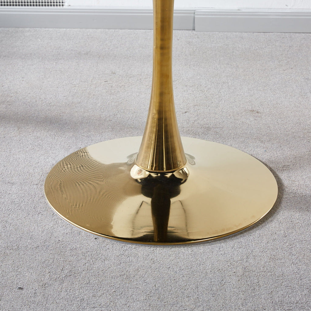 Tulip Table Mid-Century Dining Table With Round Table Top, Pedestal Dining Table, End Table Leisure Coffee Table