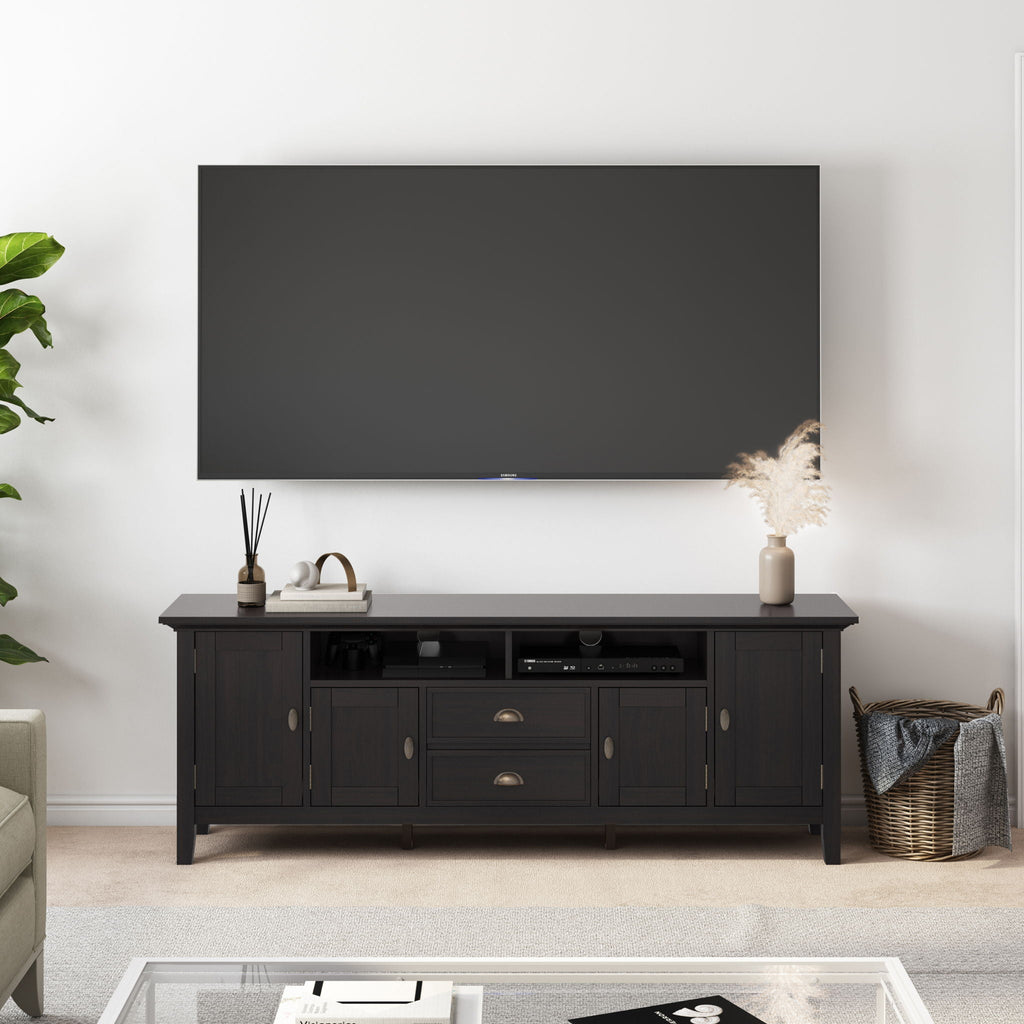 Redmond - TV Media Stand - Hickory Brown
