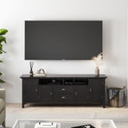 Redmond - TV Media Stand - Hickory Brown