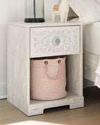 Paxberry - One Drawer Night Stand - Whitewash