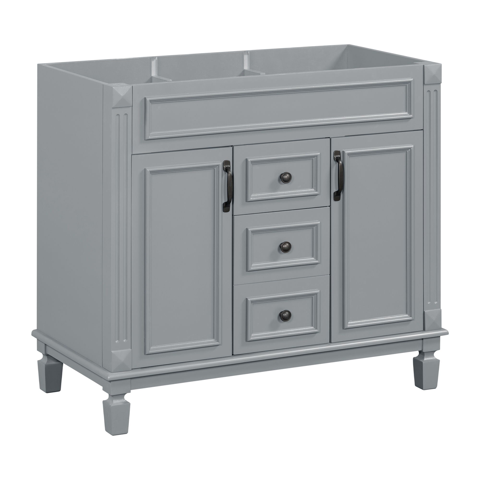 Bathroom Vanity Cabinet With 2 Soft Closing Doors And 2 Drawers