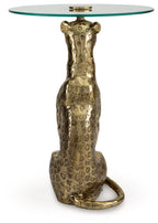Vallain - Accent Table - Antique Gold Finish