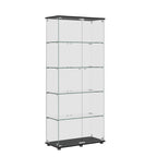 Display Cabinet With Shelf Double Doors And Lock