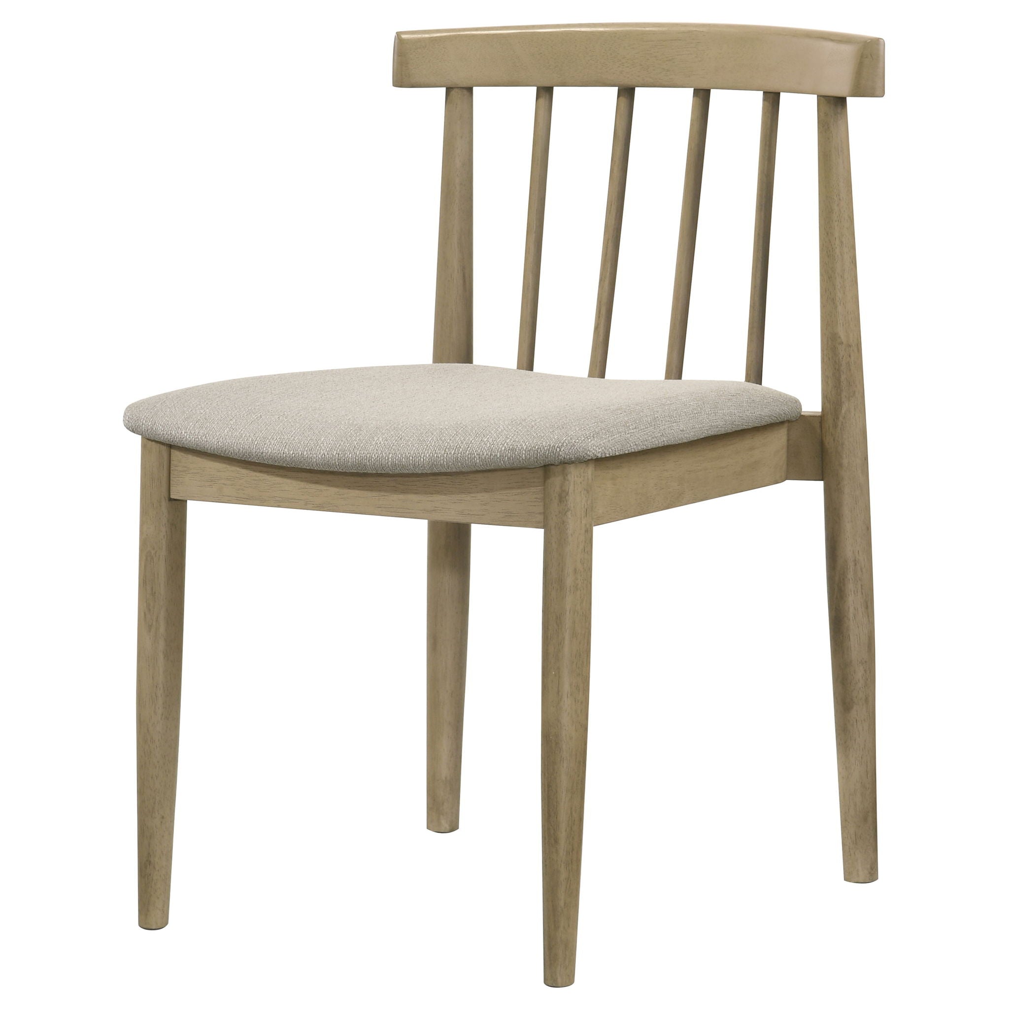 Cullen Dining Side Chair Upholstered Seat Natural Oak (Set of 2)