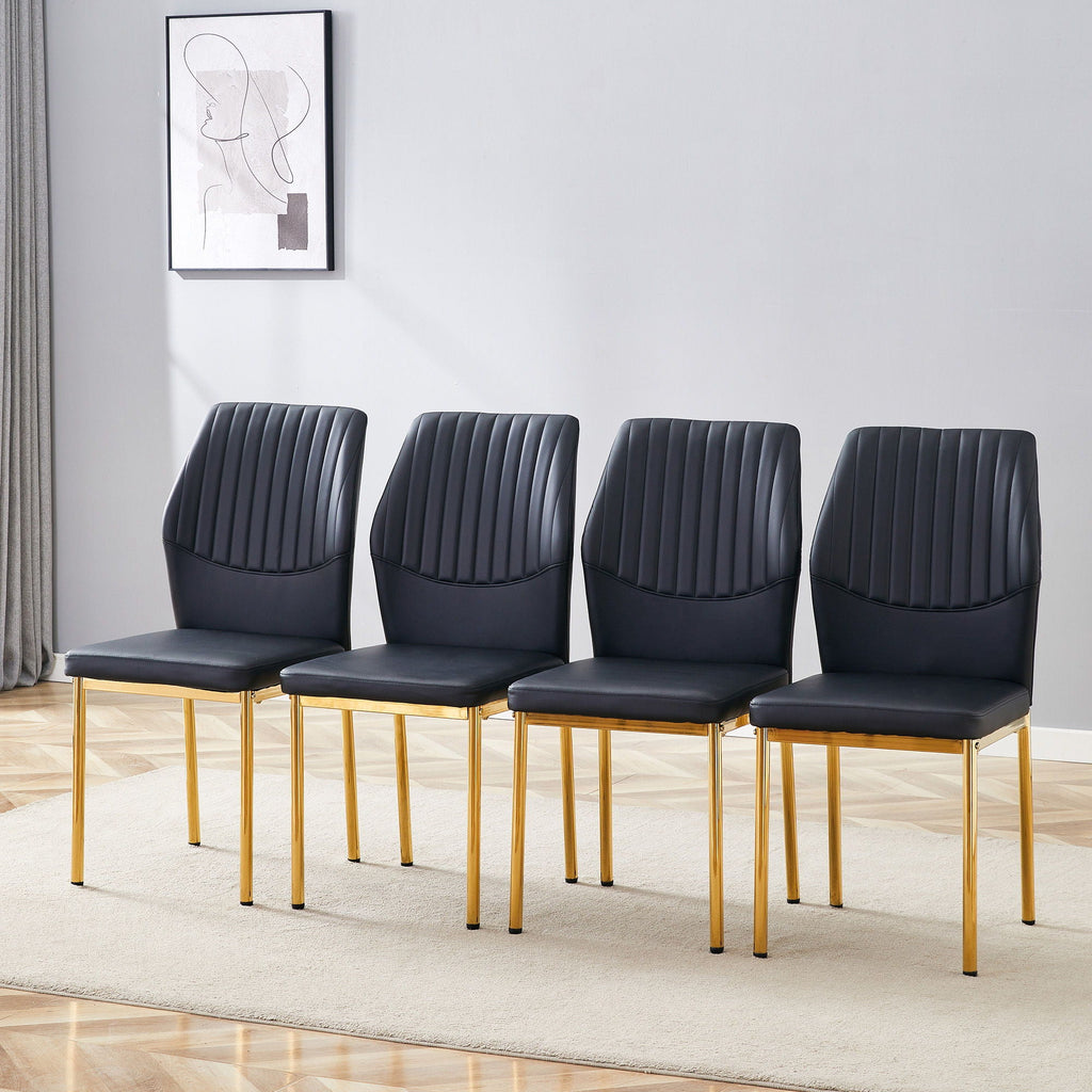 Luxury Simple Chair With Metal Leg