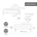 Mini Loveseat With Adjustable Backrest