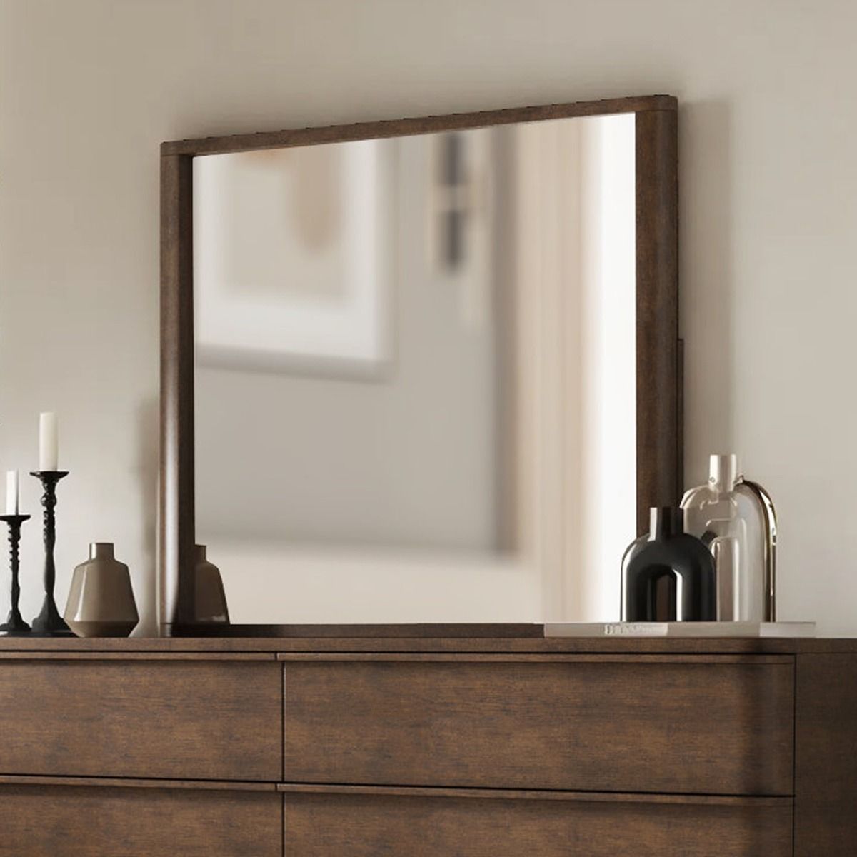 Zoey - Mirror - Brown Oak