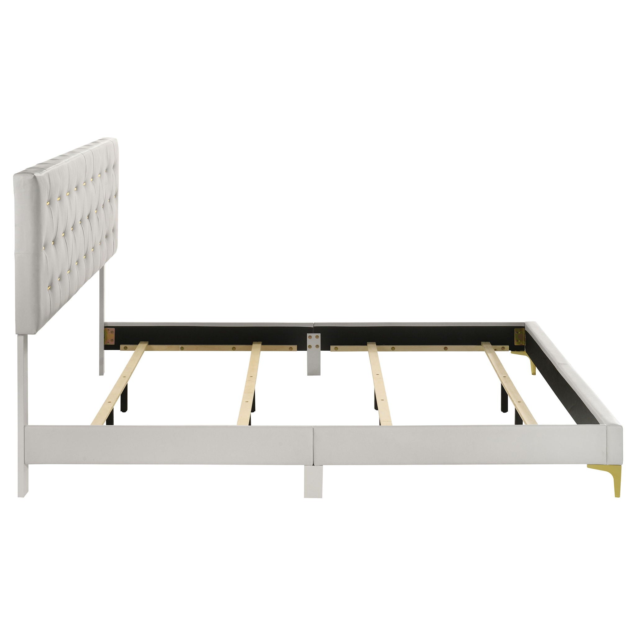 Kendall Upholstered Eastern King Panel Bed White