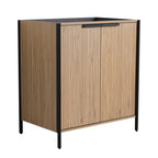 Contemporary Freestanding Bathroom Vanity With Adjustable Shelves