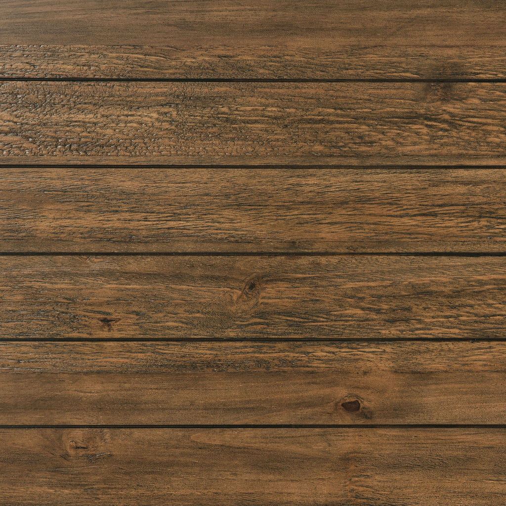 Payne Wood Coffee Table with Shelf Distressed Brown