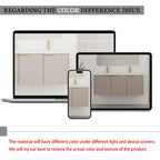 Contemporary Wall Mounted Bathroom Vanity With Resin Double Sink