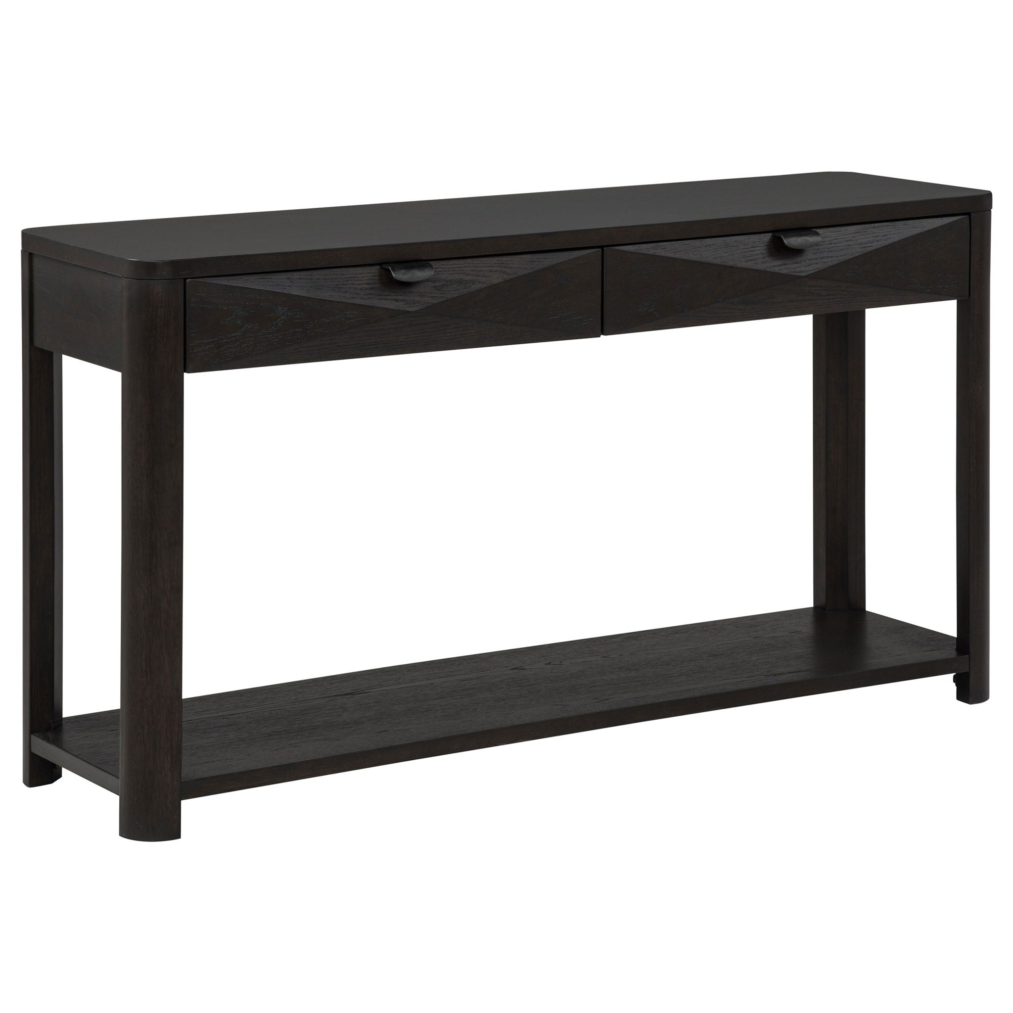 Marcelo Sofa Console Table with 2 Drawers and Shelf Coffee
