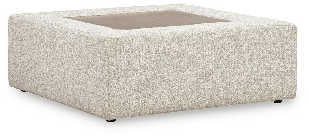 Ashbourne Estate - Oversized Accent Ottoman - Snowstone