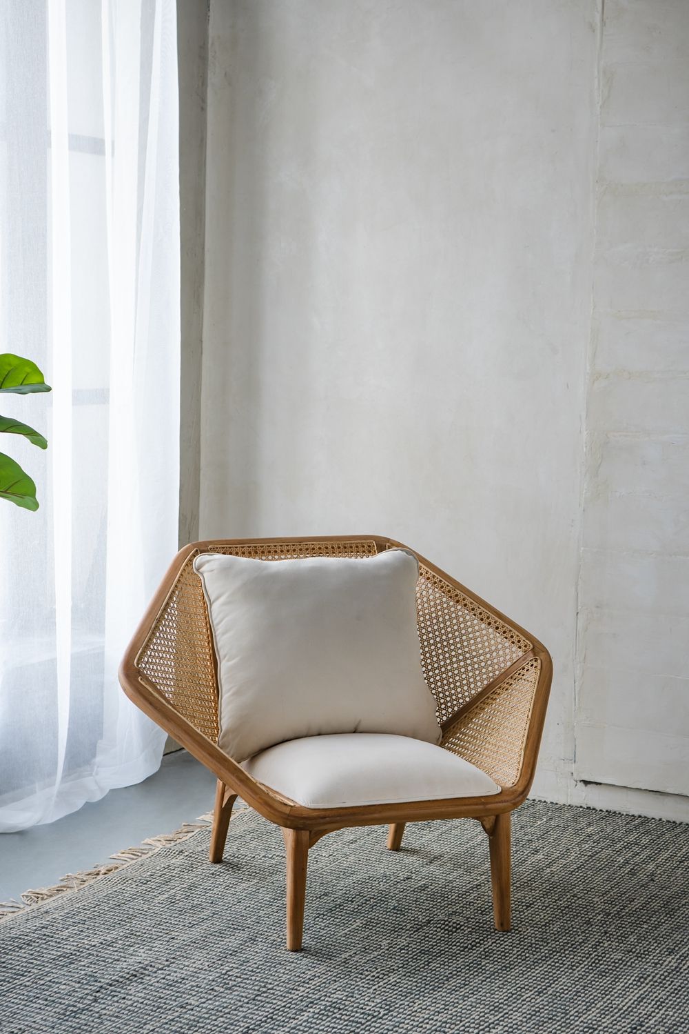 Tectona - Teak Leisure Chair - Natural Wood / Brown