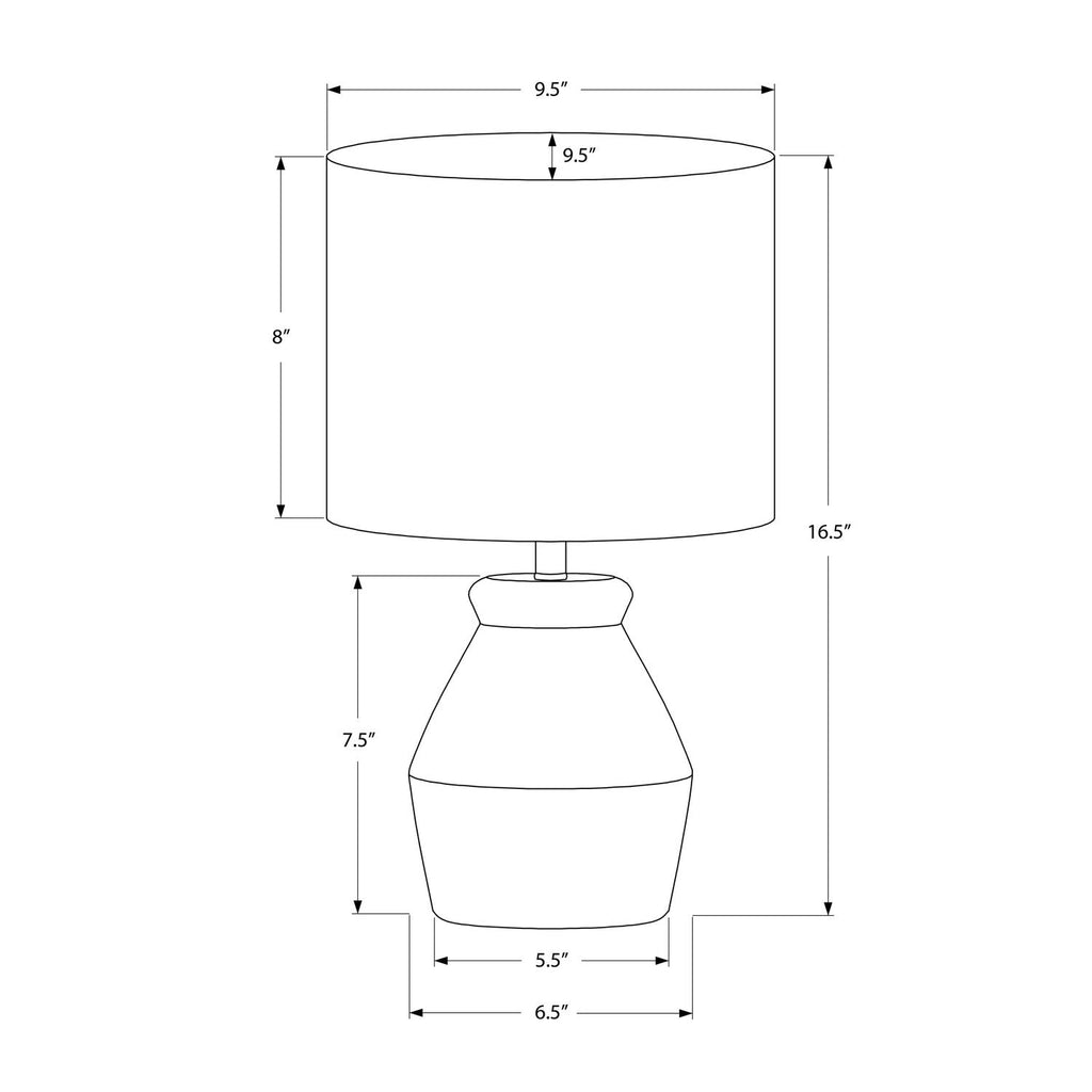 Lighting, Table Lamp Modern - Cream