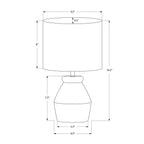 Lighting, Table Lamp Modern - Cream