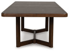 Dilenno - Rectangular Dining Room Extension Table - Dark Brown