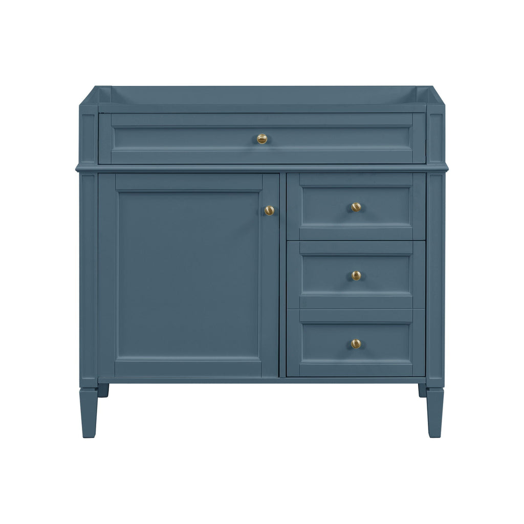 Bathroom Vanity With 2 Drawers And Tip-Out Drawer, Storage Cabinet