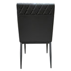 Cargo - Chair - Gray Synthetic Leather & Gunmetal