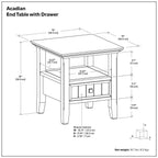 Acadian - End Table With Drawer
