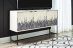 Freyton - Accent Cabinet - White / Gray