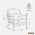 Living Room Chair With Lumbar Pillow