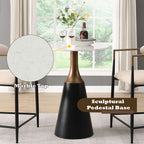 Jaramillo - Counter Height Table - Natural Marble Top & Black