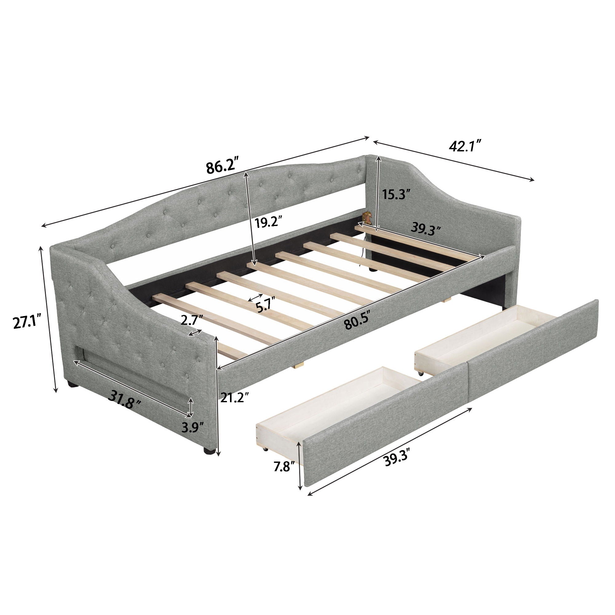 Daybed With LED Belt