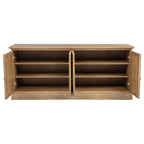 Brockway 4-door Dining Sideboard Buffet Cabinet Barley Brown