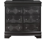 Shaker - 5 Pieces Bedroom Set With Crystal Inspired Tufted Headboard And LED Lighting