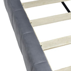 Full Size Upholstered Classic Daybed / Sofa Bed Frame, Elegant Design - Gray