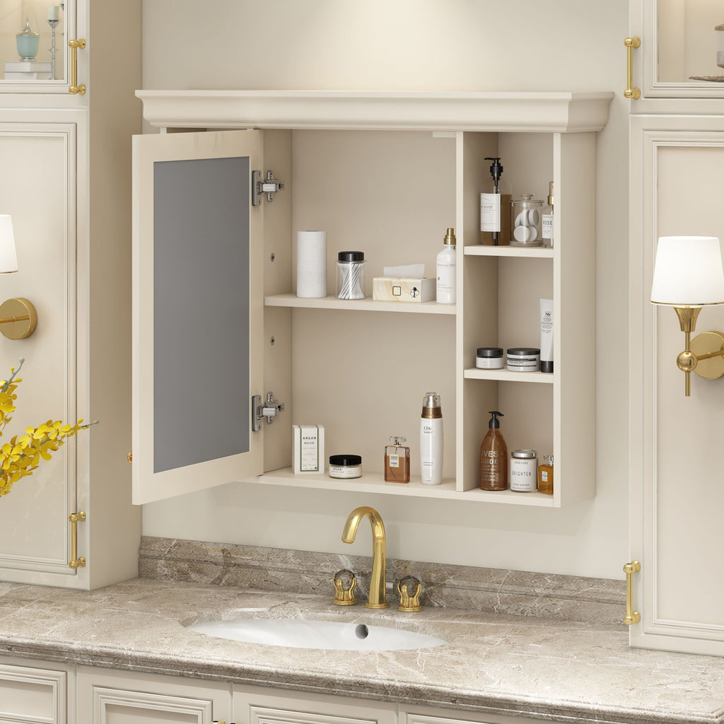 Wall Mounted Bathroom Storage Cabinet With Mirror Door