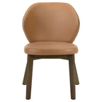 Randolph Dining Side Chair Butterscotch and Brown (Set of 2)