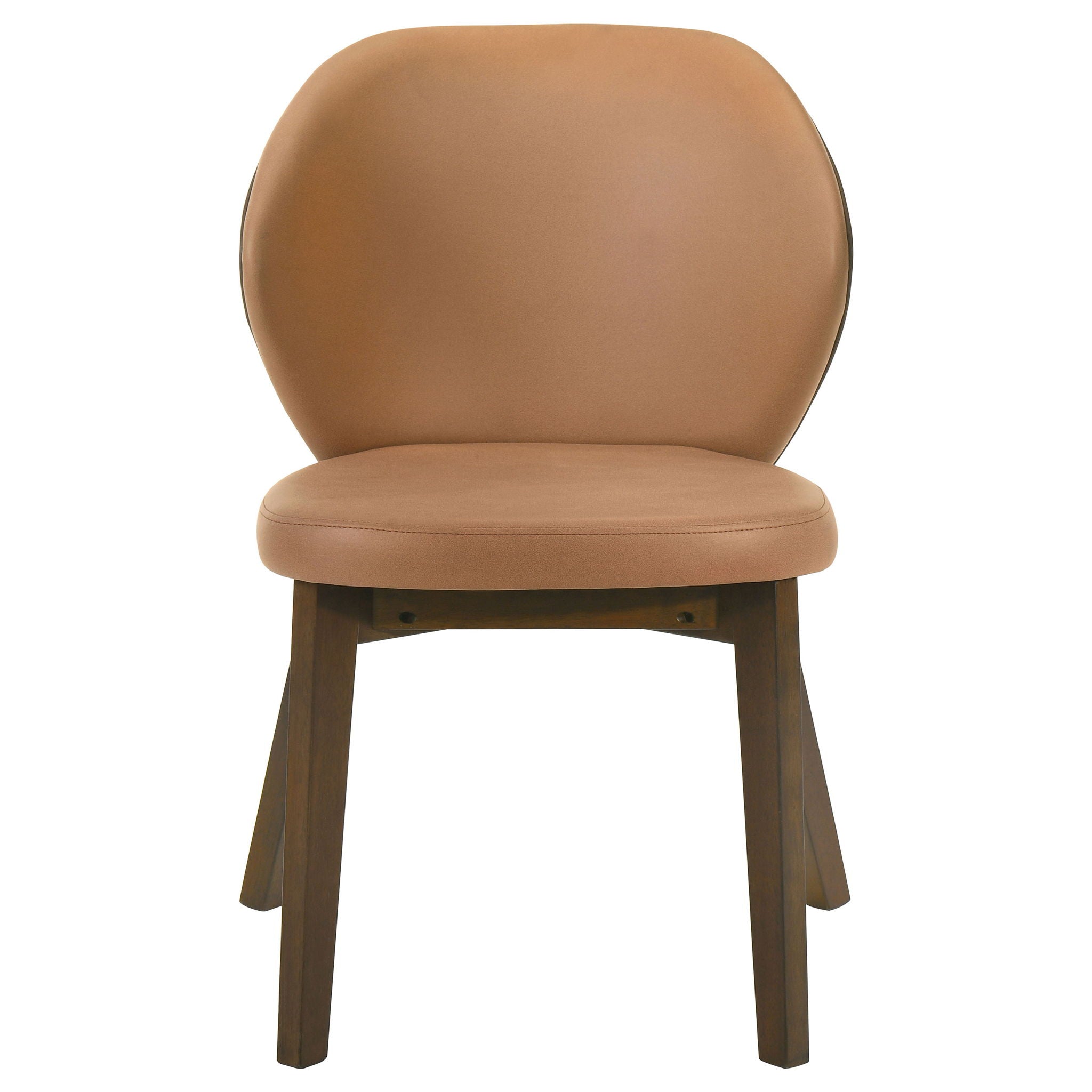 Randolph Dining Side Chair Butterscotch and Brown (Set of 2)
