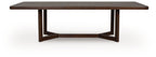 Dilenno - Rectangular Dining Room Extension Table - Dark Brown