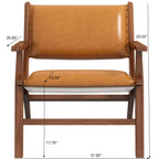 Hendrix - Antique Arm Chair - Brown / Rustic / Tan